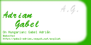 adrian gabel business card